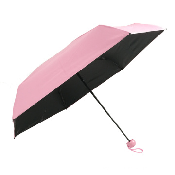 parapluie capsule à 5 poches mini enduit de gel noir